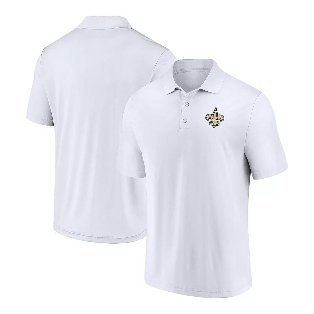 Men's Fanatics Branded White New Orleans Saints Component Polo, Size: 4XL Product Image