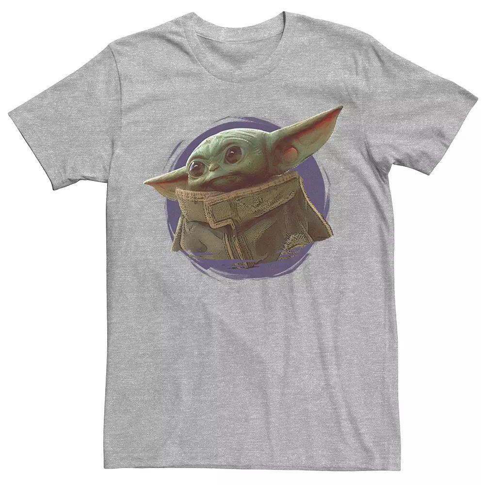 Men's Star Wars The Mandalorian The Child Purple Ball Graphic Tee, Size: XXL, Athlc Hthr Product Image