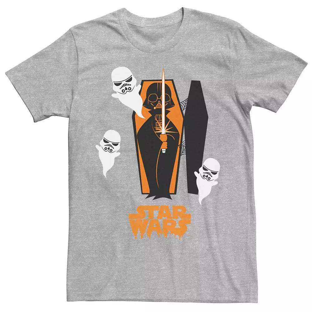 Men's Star Wars Darth Vader Coffin And Trooper Ghosts Tee, Size: 3XL, Blue Product Image