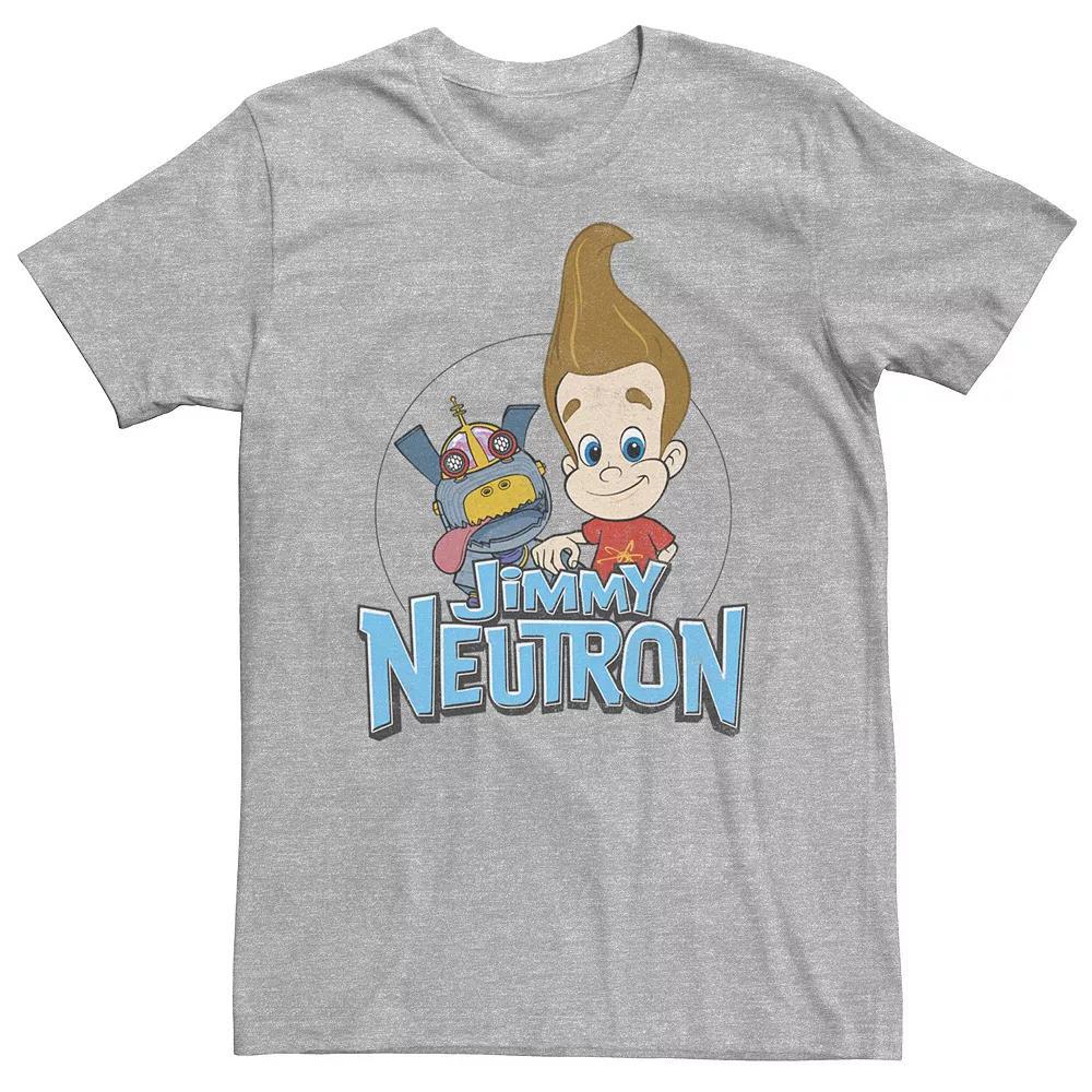 Big & Tall Nickelodeon Jimmy Neutron Goddard Title Vintage Poster Tee, Men's, Size: 3XL, Athletic Grey Product Image