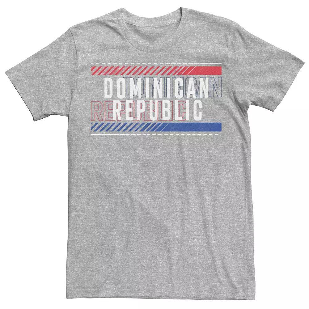 Men's Gonzales Dominican Reublic Text Overlay Tee, Size: Large, Athletic Grey Product Image