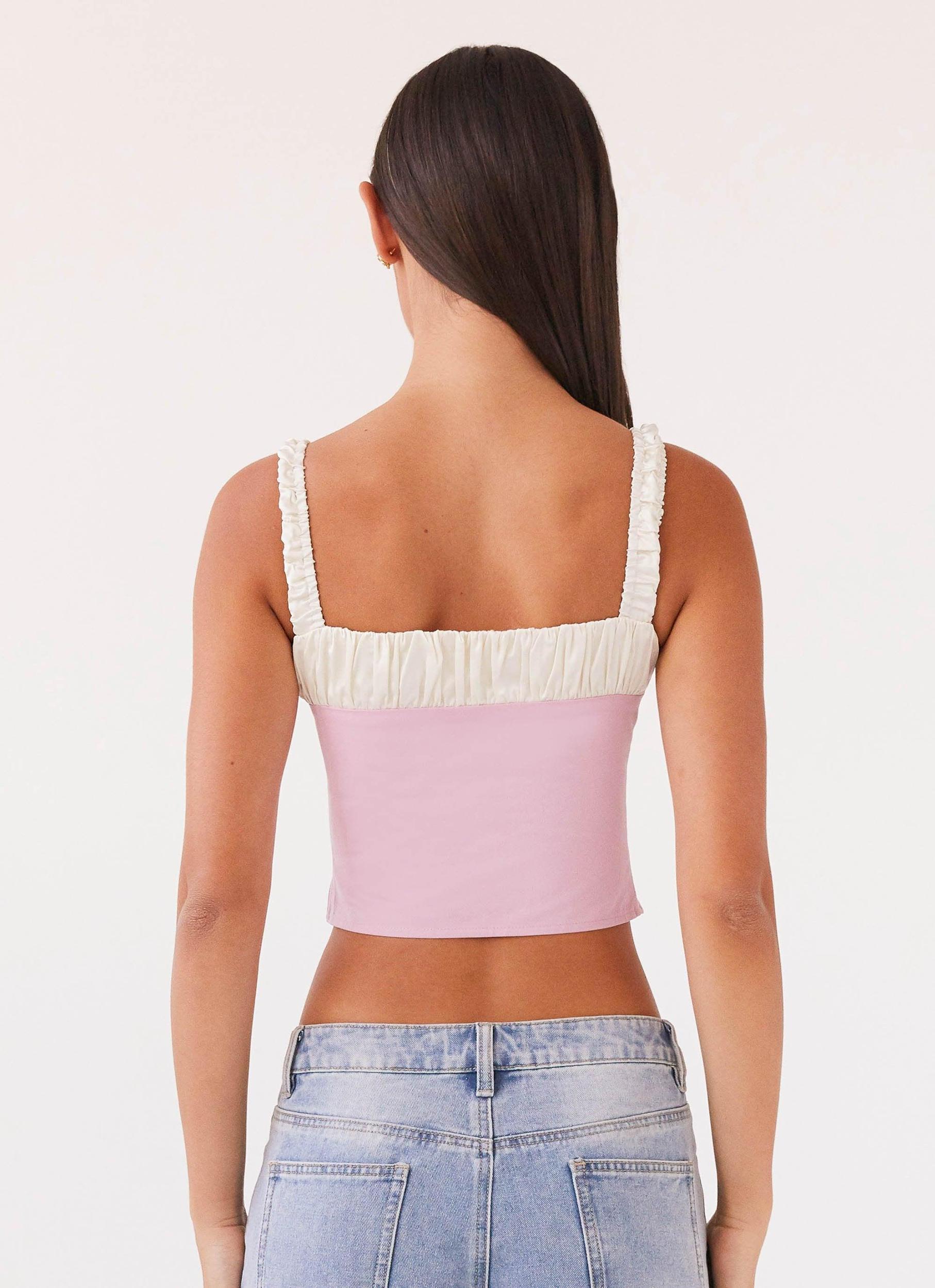 Ryder Bustier Top - Pink Product Image