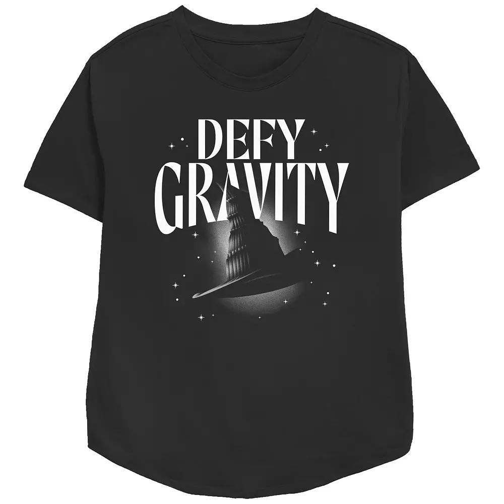 Women's Wicked Defy Gravity Relaxed Fit Graphic Tee, Size: Large, Black Product Image