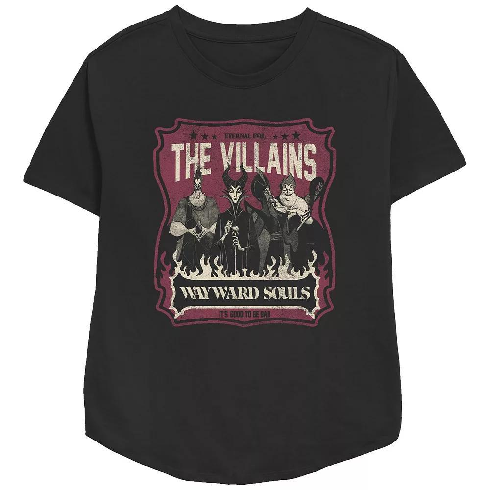 Disney Villains Women's Wayward Souls Graphic Tee, Size: Small, Black Product Image