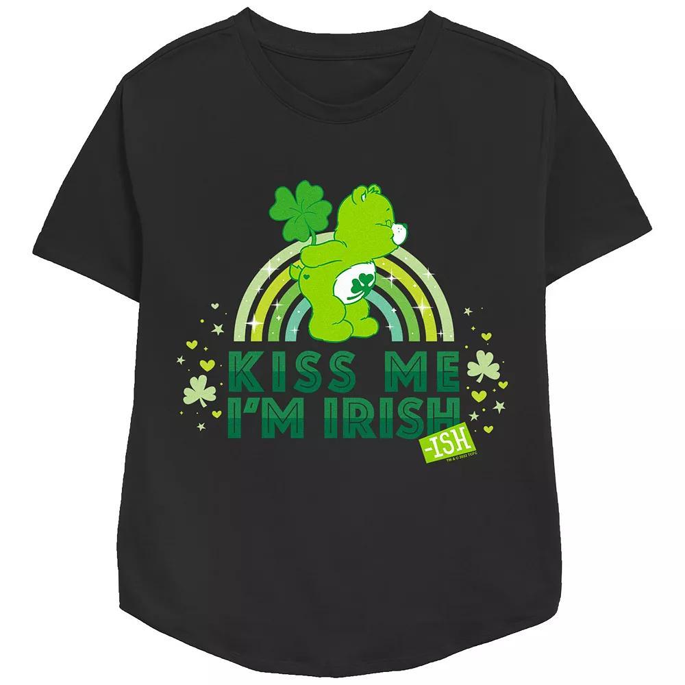 Women's Care Bears Kiss Me I'm Irish Graphic Tee, Girl's, Size: Small, White Product Image