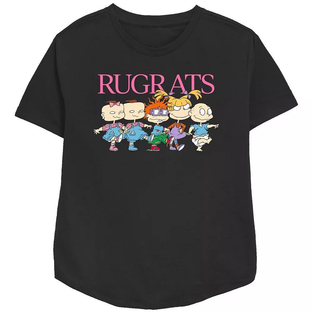 Women's Nickelodeon Rugrats Kids March Graphic Tee, Size: Small, Black Product Image