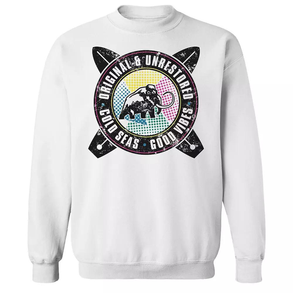 Men's Original & Unrestored Cold Seas Fleece Graphic Sweatshirt, Size: Large, White Product Image