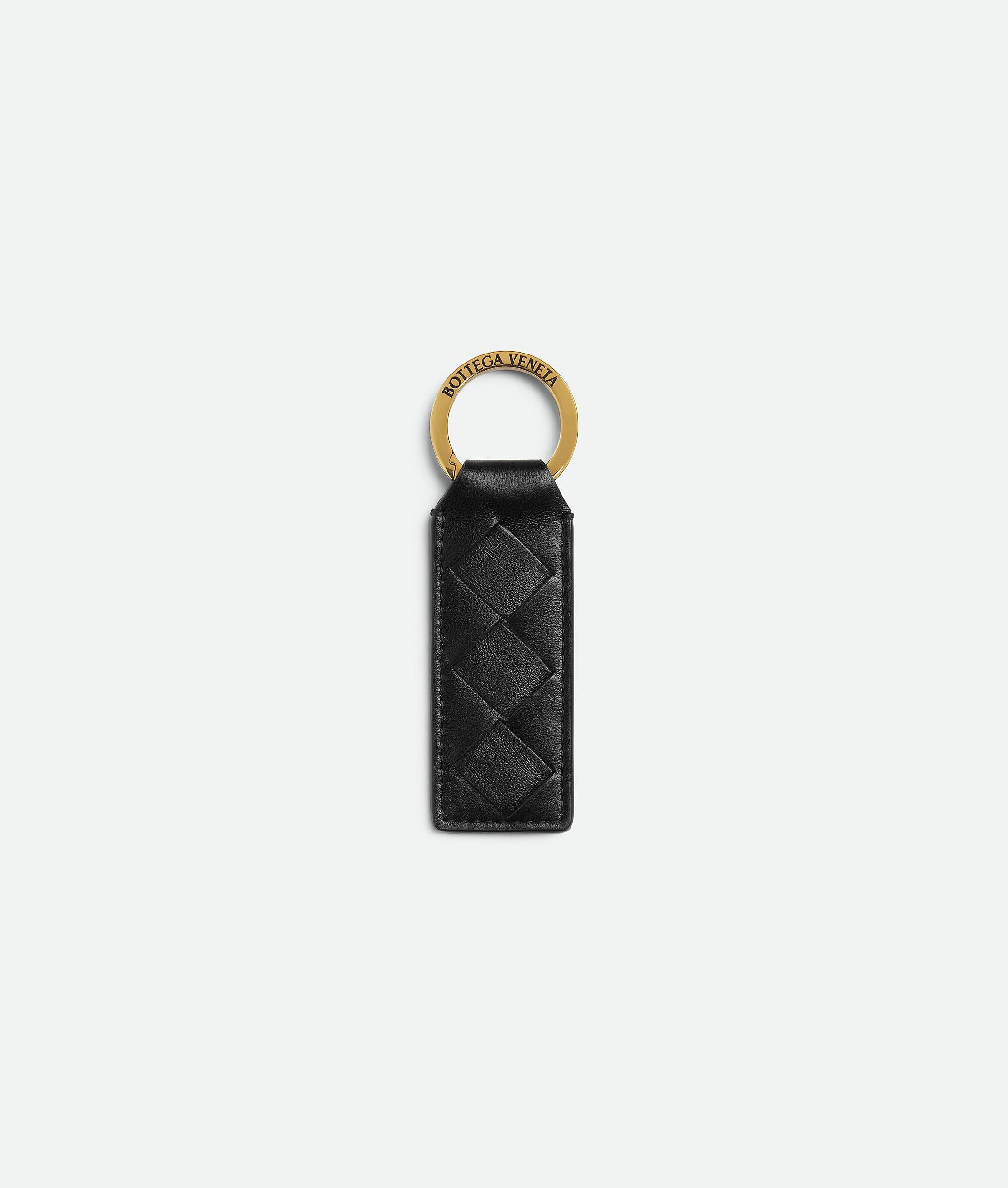BOTTEGA VENETA Tab Key Ring In Black Product Image