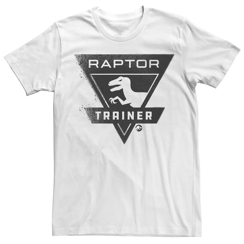 Men's Jurassic World Raptor Trainer Badge Tee, Size: 3XL, White Product Image