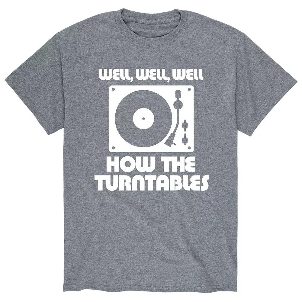 Men's Well Well Turntables Tee, Size: Large, Gray Product Image