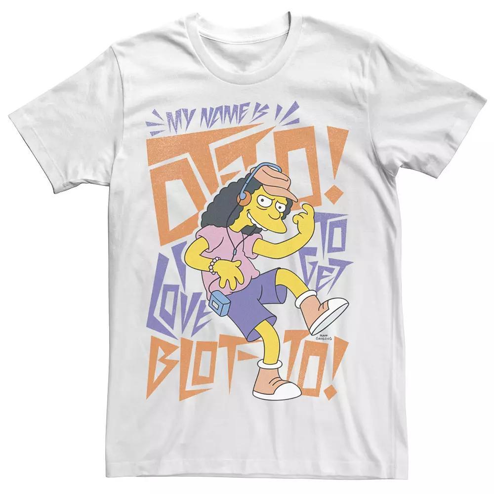 Men's The Simpsons My Name Is Otto I Love To Get Blot-To! Tee, Size: XXL, White Product Image