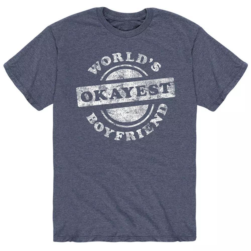 Mens World Okayest Boyfriend Tee Product Image