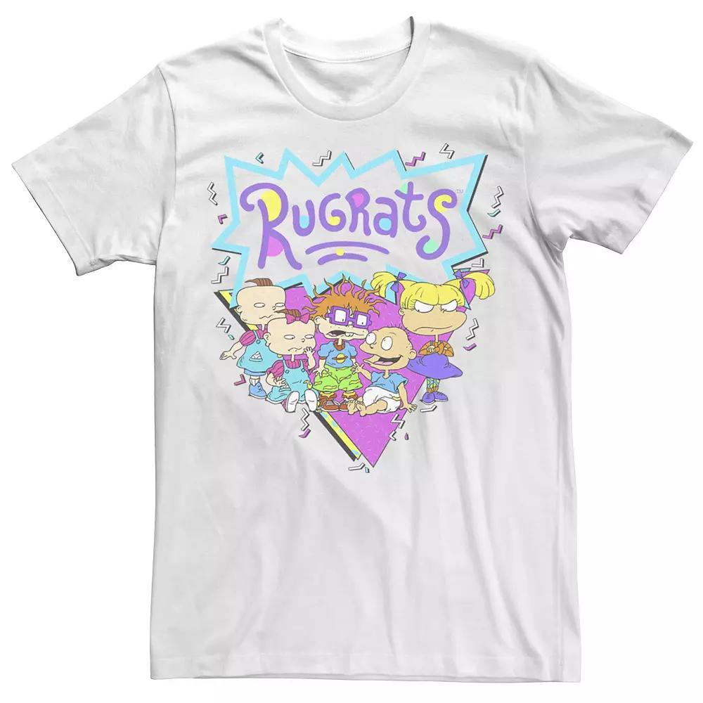 Big & Tall Nickelodeon Rugrats Retro 90's Group Logo Tee, Men's, Size: 4XL, White Product Image