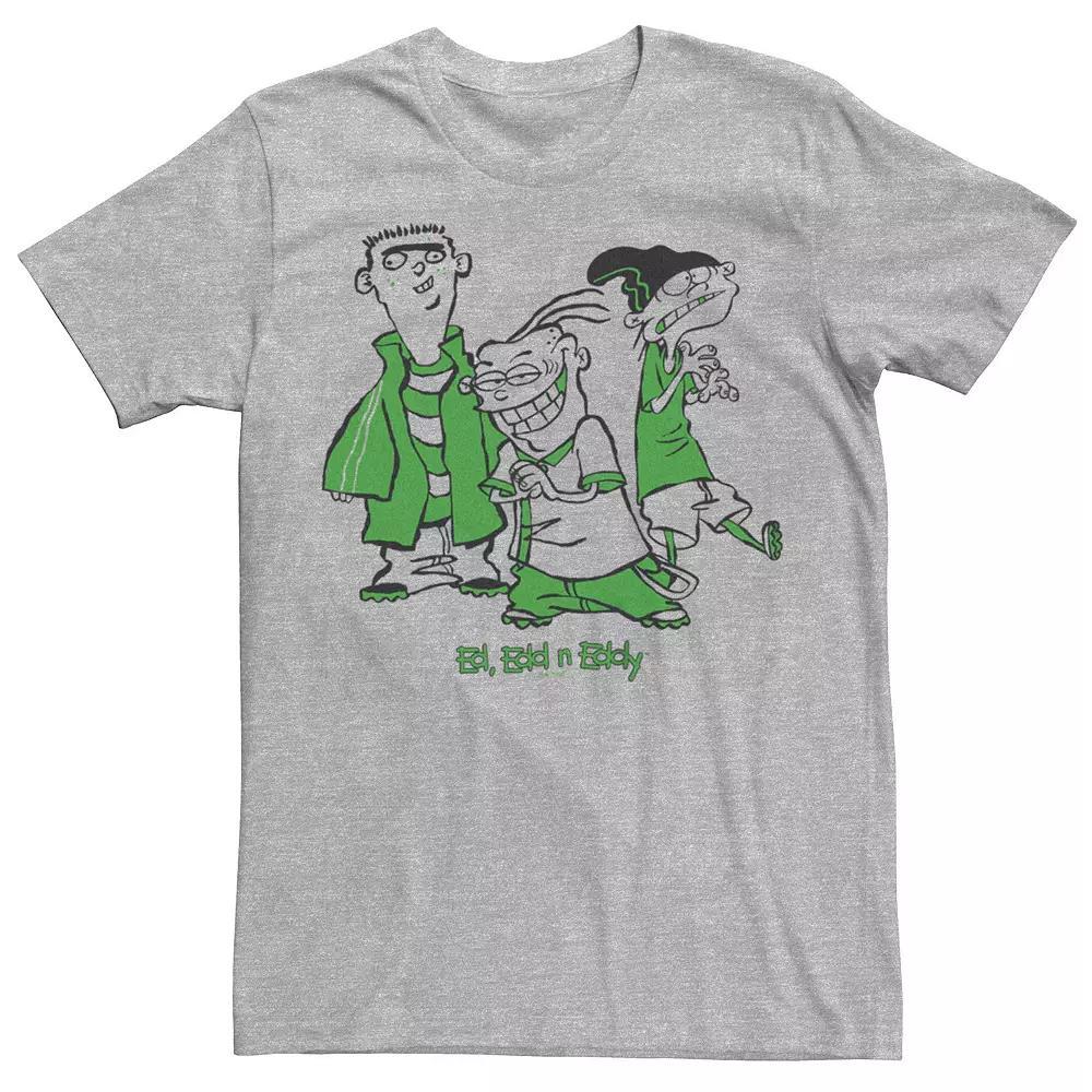 Men's Ed Edd n Eddy Green Trio Pose Graphic Tee, Size: XL, Athletic Grey Product Image