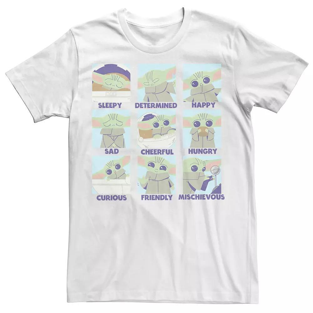 Men's Star Wars The Mandalorian The Child Emotions Tee, Size: XL, White Product Image