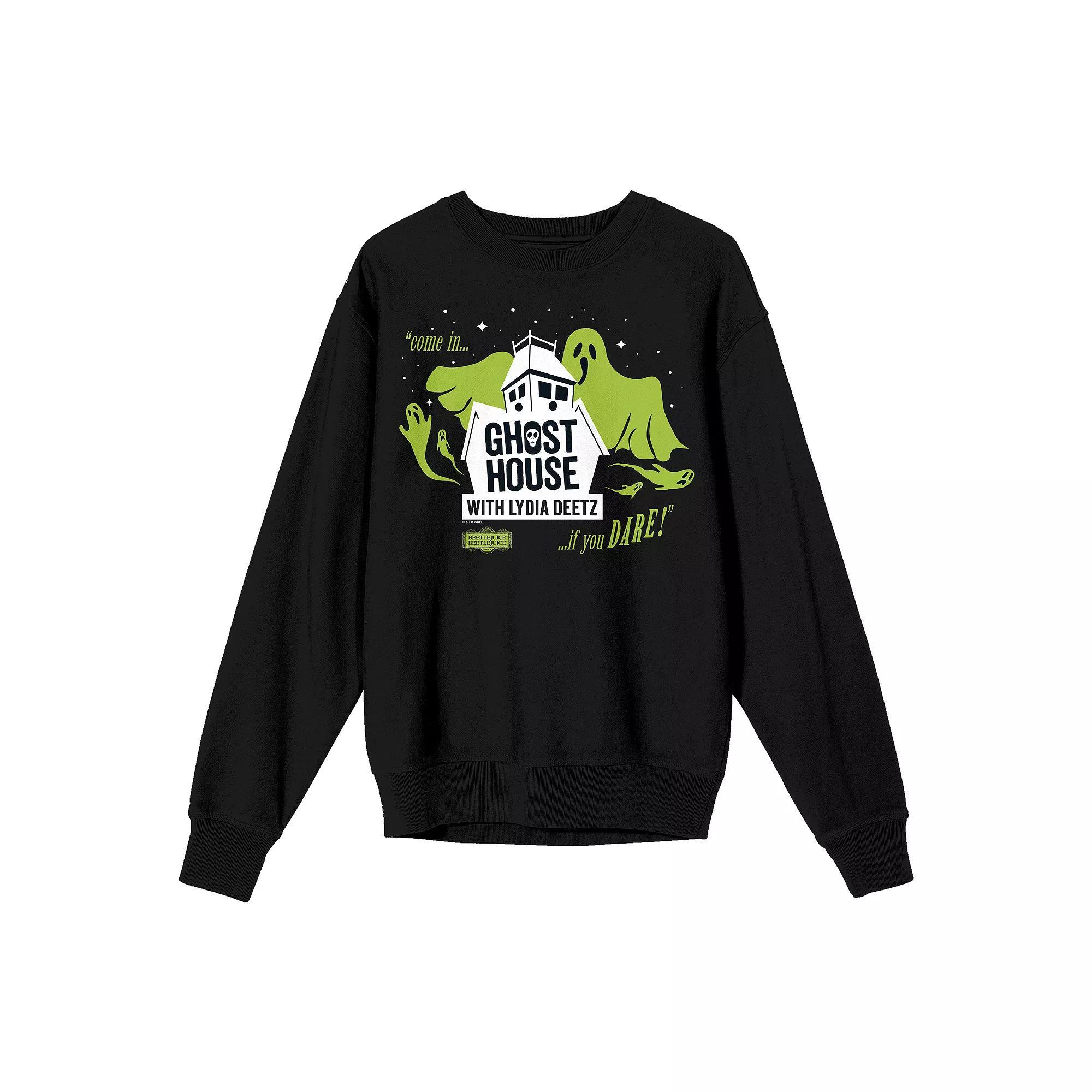 Men's Beetlejuice Beetlejuice Long Sleeve Tee, Size: Large, Black Product Image