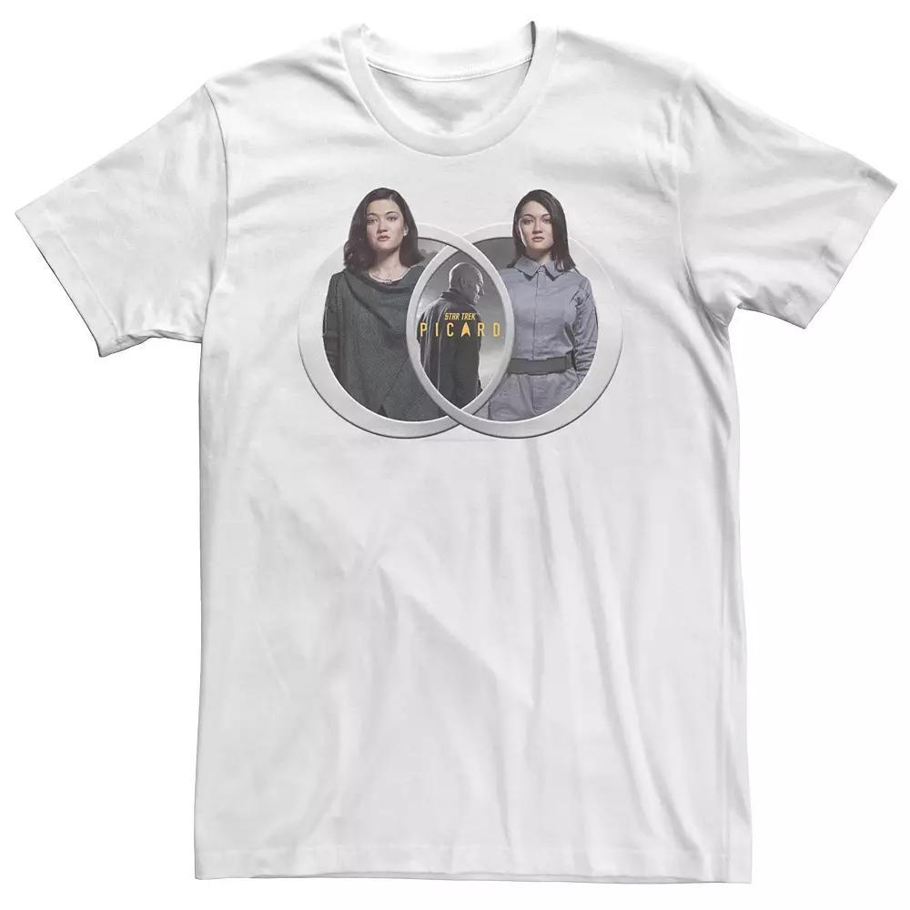 Big & Tall Star Trek: Picard, Dahj & Soji Asha Portrait Tee, Mens Product Image