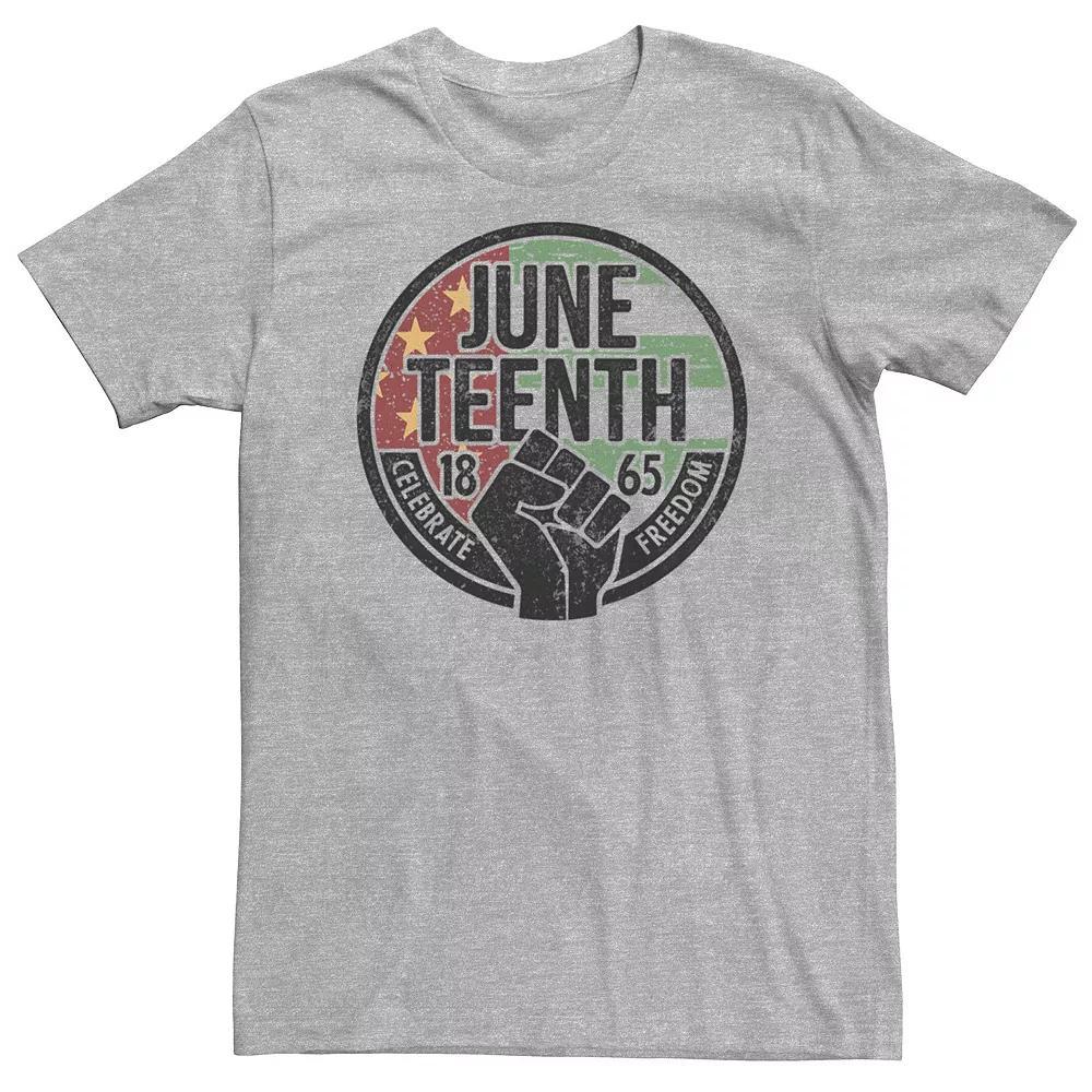 Big & Tall Americana Juneteenth 1865 Celebrate Freedom Circle Tee, Men's, Size: 4XLT, Athletic Grey Product Image
