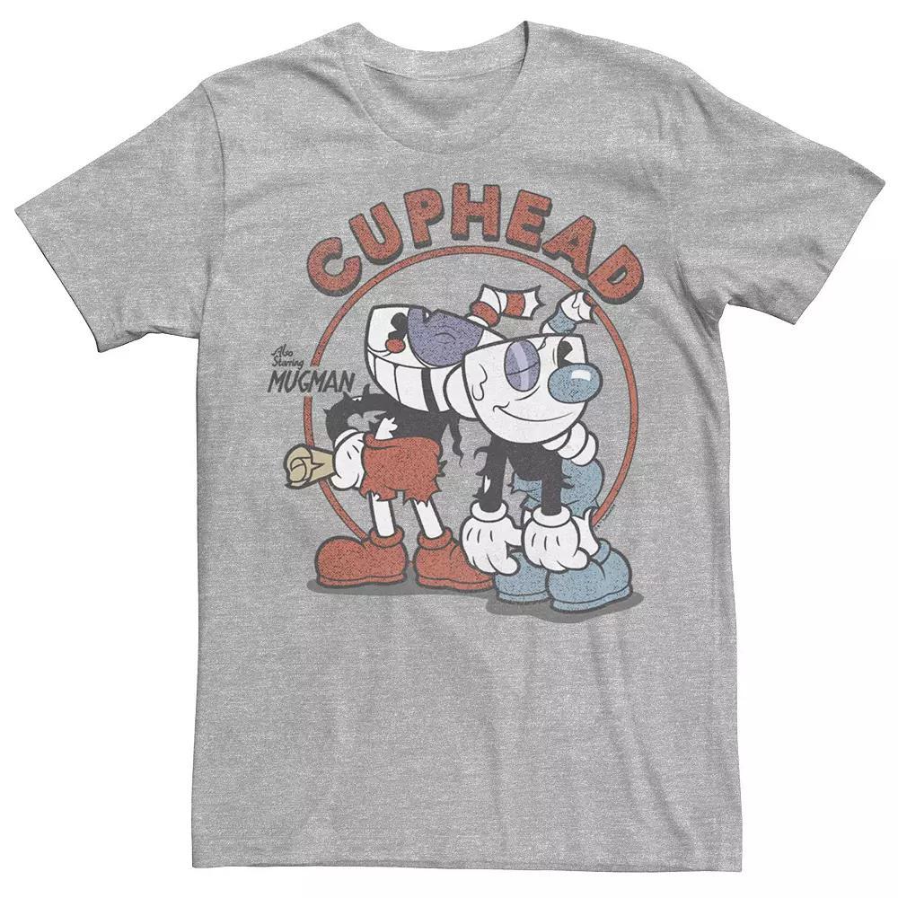 Boys 8-20 Cuphead and Mugman Rough and Ready Tee, Boy's, Size: XS, Athletic Grey Product Image