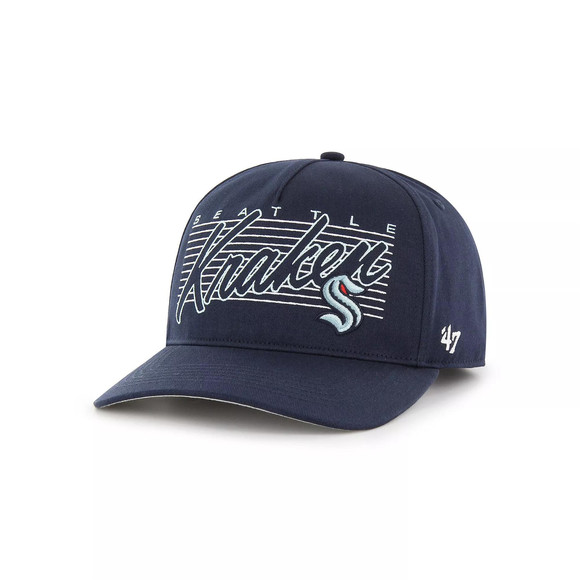 Mens 47 Deep Sea Blue Seattle Kraken Marquee Hitch Snapback Hat, Krk Blue Product Image