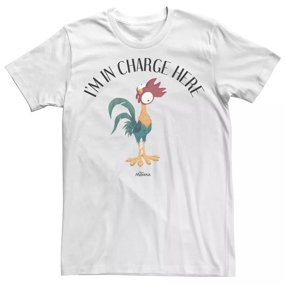 Big & Tall Disney Moana Heihei I'm In Charge Here Tee, Men's, Size: XLT, White Product Image