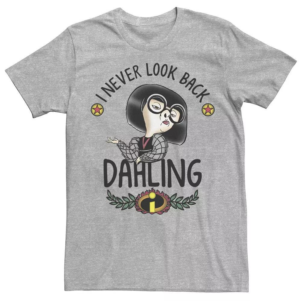 Disney / Pixar's The Incredibles Edna Men's Darling Tee, Size: XXL, Athletic Grey Product Image