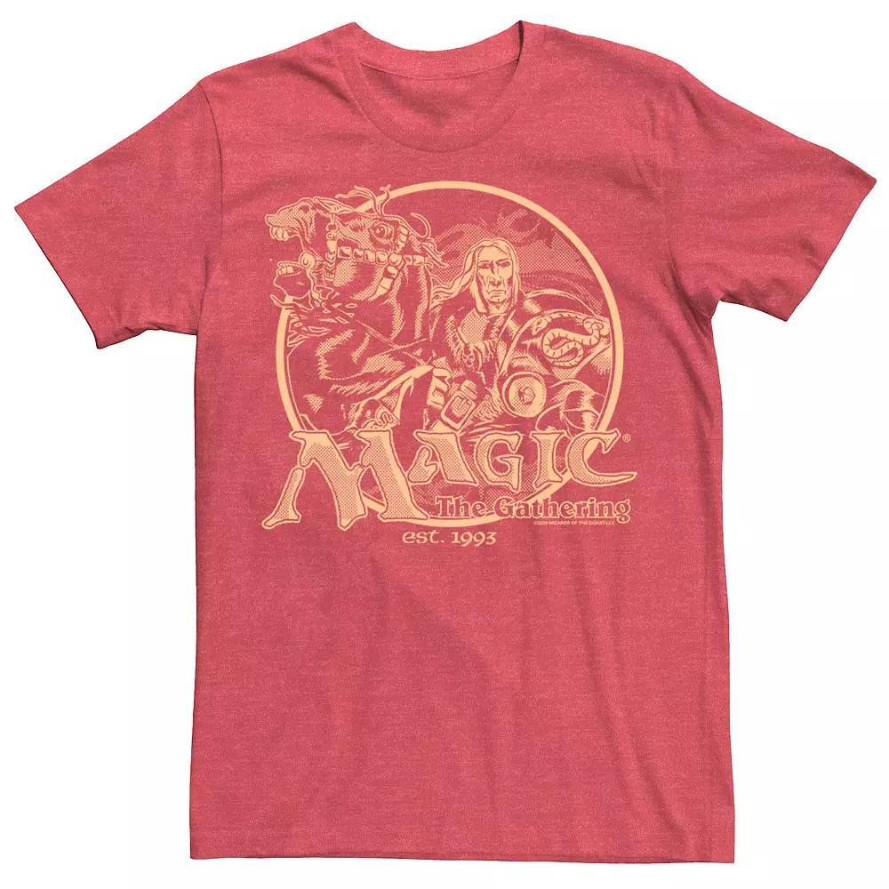 Men's Magic: The Gathering Est. 1993 Vintage Logo Tee, Size: XL, Red Grey Product Image