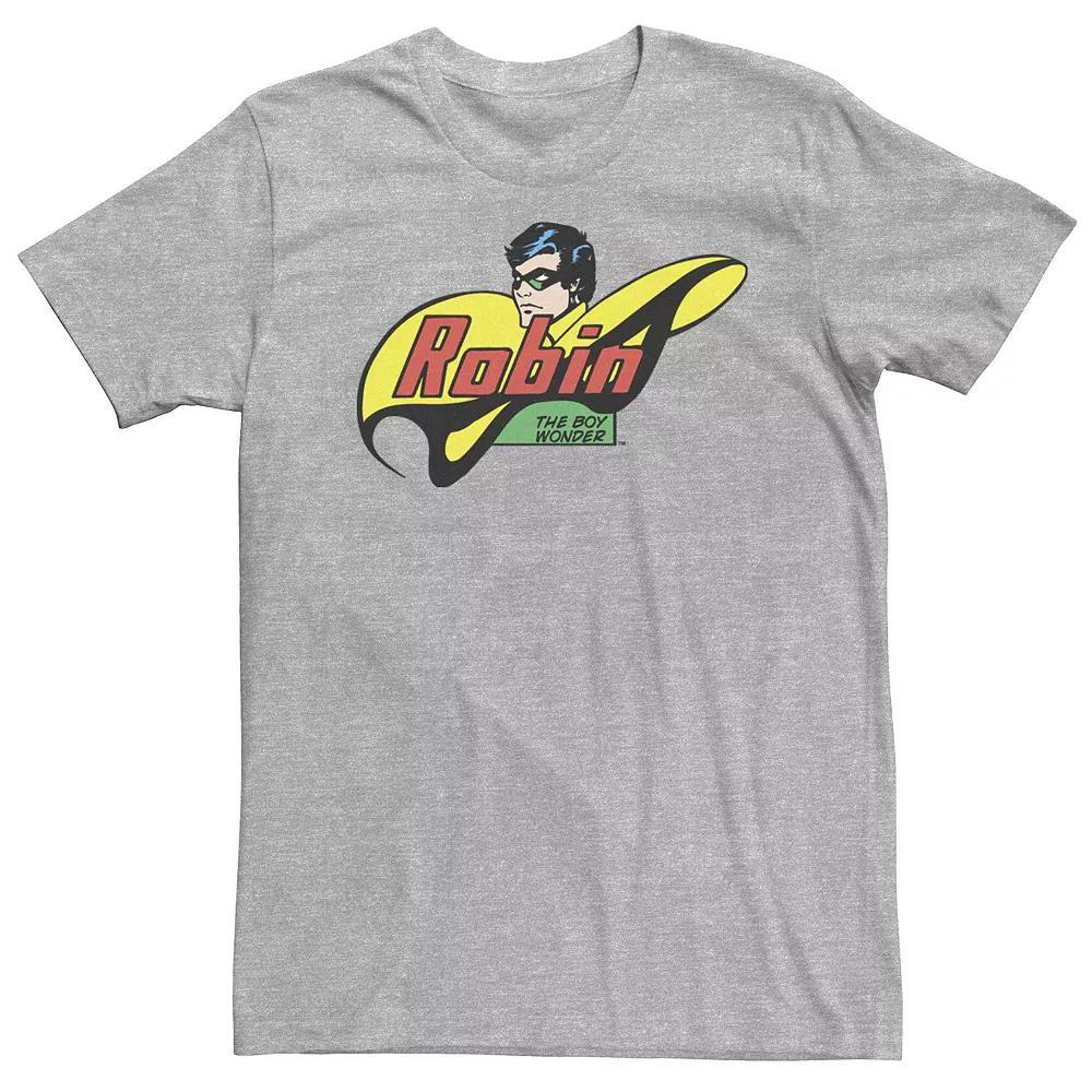 Big & Tall DC Comics Robin The Boy Wonder Comic Tee, Men's, Size: XXL Tall, Athletic Grey Product Image