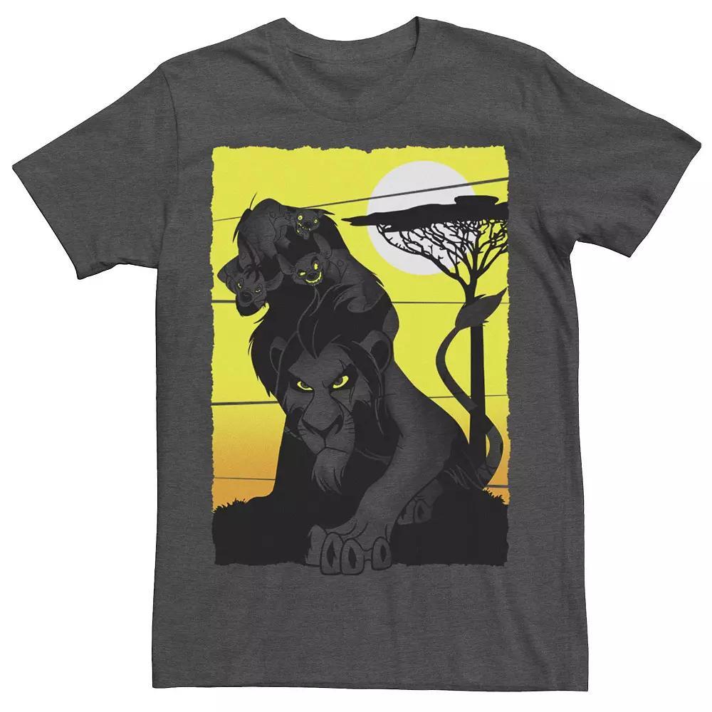 Disney's The Lion King Scar And Hyenas Men's Group Poster Tee, Size: Large, Royal Product Image
