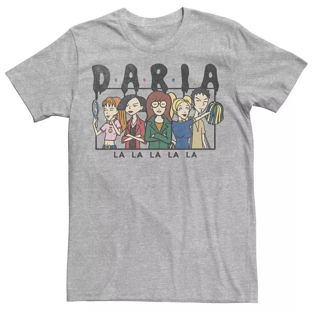 Men's Daria LA LA LA Group Shot Panel Tee, Size: XXL, Athletic Grey Product Image