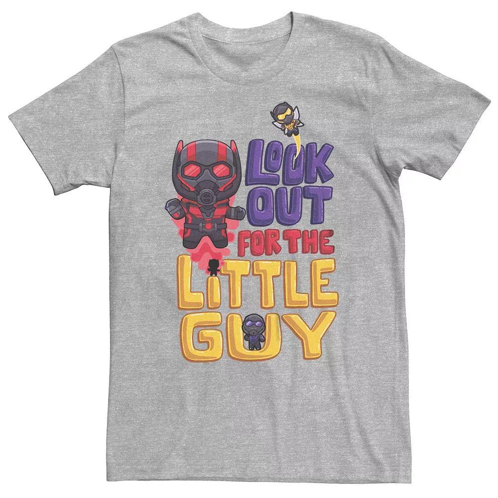 Big & Tall Marvel Ant-Man And The Wasp: Quantumania Look Out Little Guy Tee, Men's, Size: 3XL, Athletic Grey Product Image