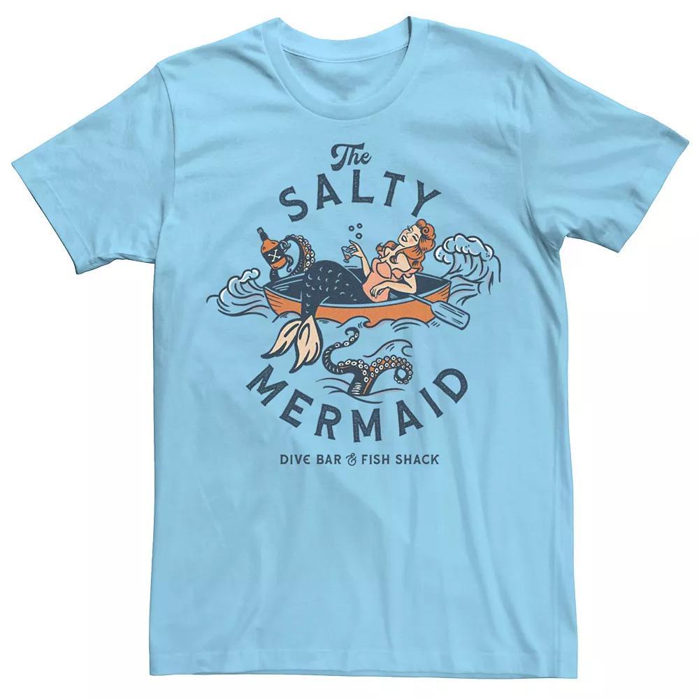 Men's The Salty Mermaid Dive Bar & Fish Shack Graphic Tee, Size: Small, Natural Product Image