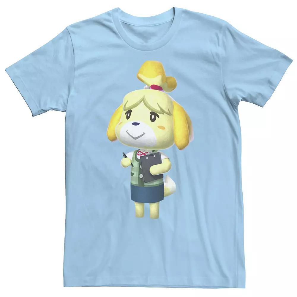 Men's Nintendo Animal Crossing Isabel Portrait Tee, Size: Medium, Light Blue Product Image