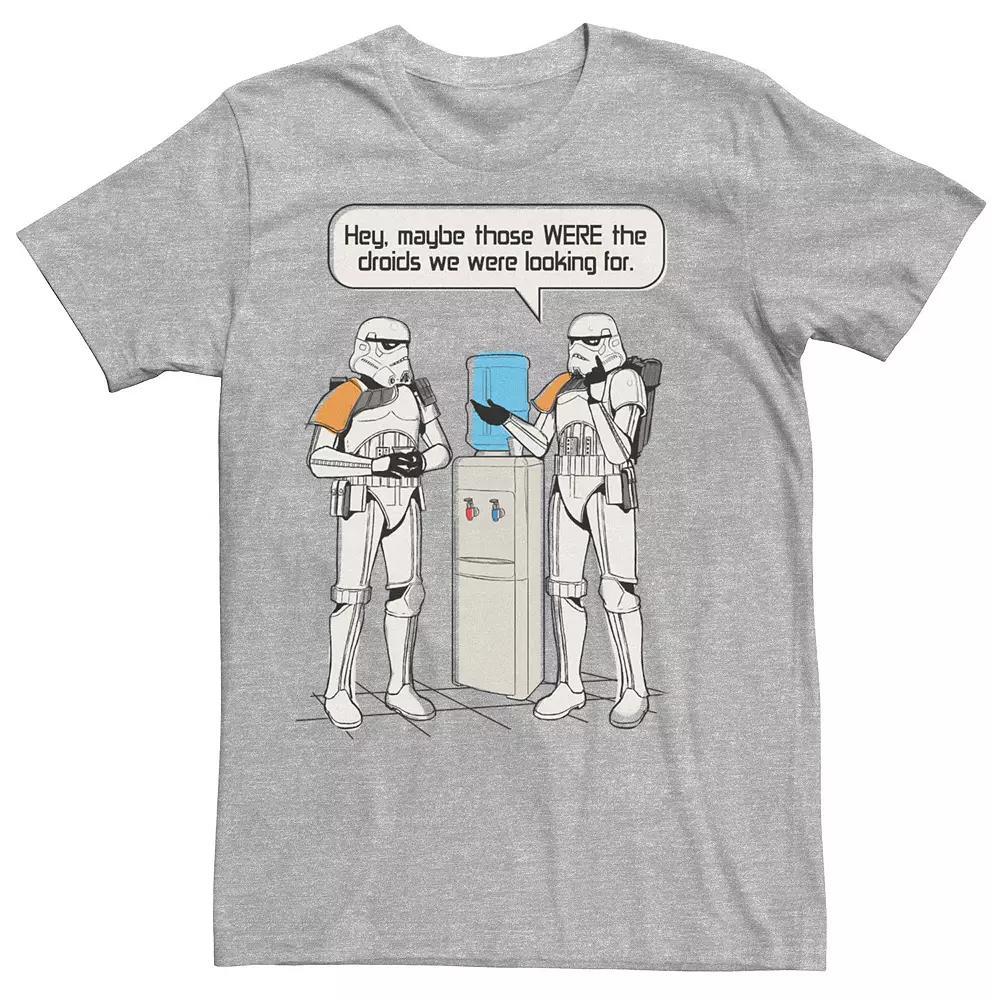 Men's Star Wars Stormtrooper Those Were The Droids Tee, Size: Medium, Athletic Grey Product Image