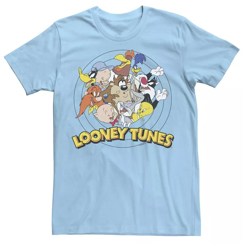 Men's Looney Tunes Tight Group Graphic Tee, Size: Small, Light Blue Product Image