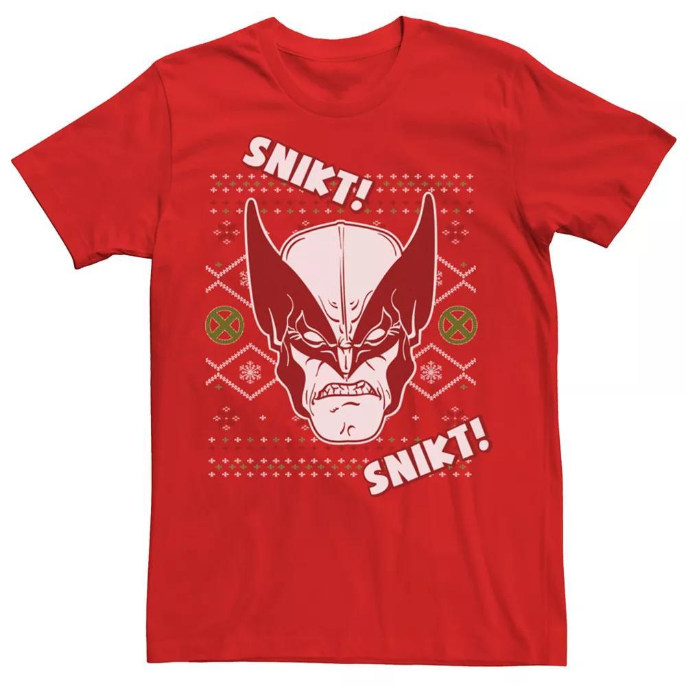 Men's Marvel X-Men Wolverine Ugly Sweater Graphic Tee, Size: Small, Red Product Image