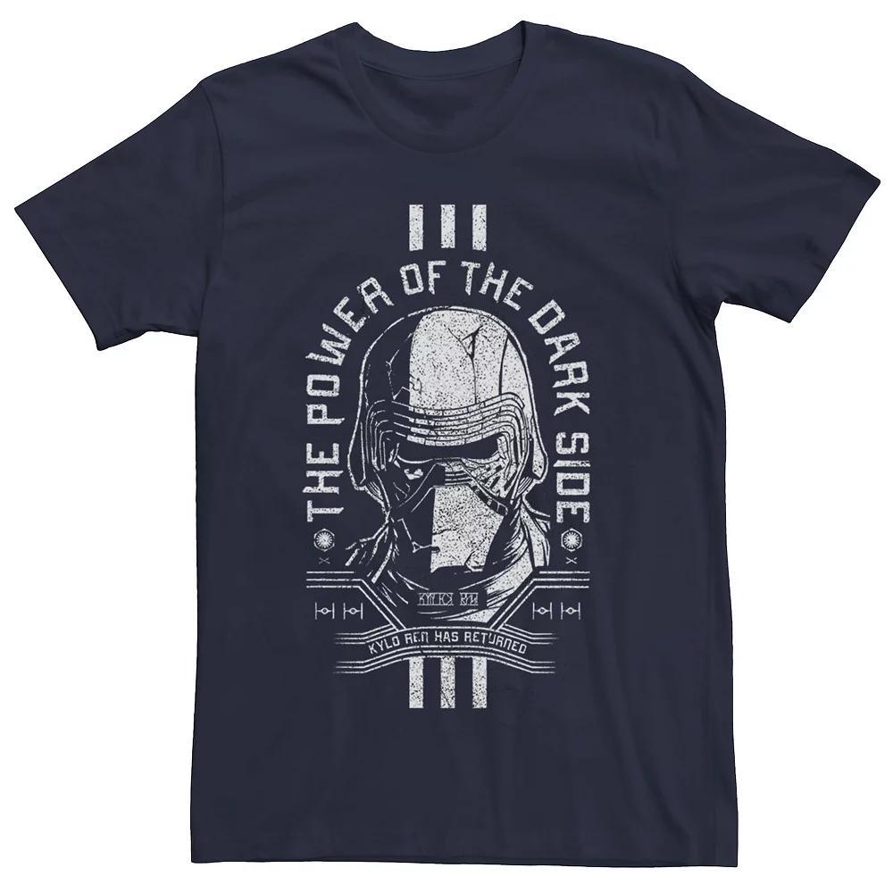 Men's Star Wars The Rise of Skywalker Cracked Kylo Tee, Size: Large, Blue Product Image