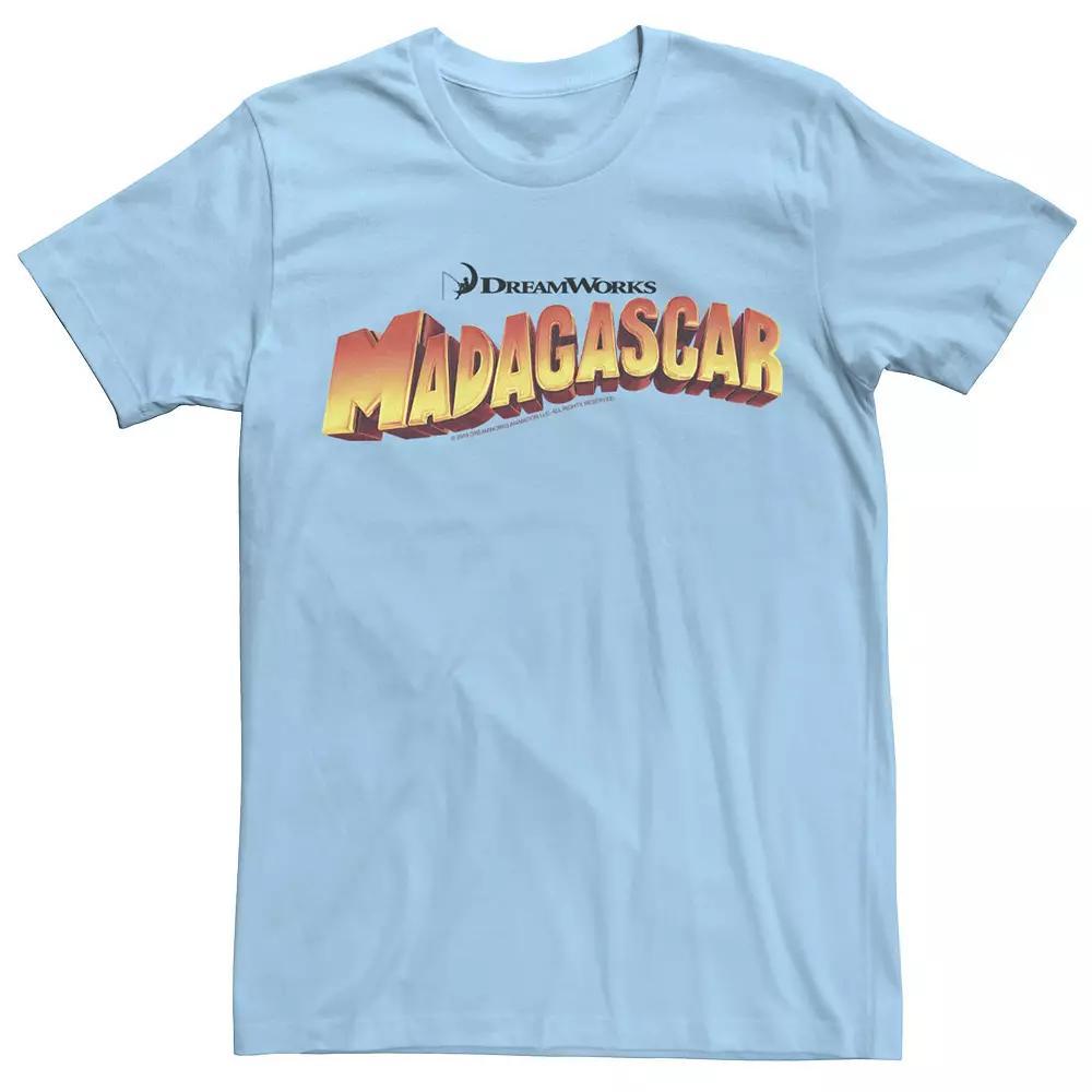Men's Madagascar Classic Movie Logo Tee, Size: Small, Light Blue Product Image