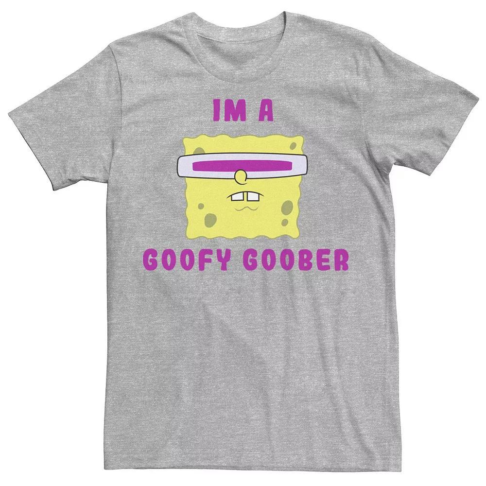 Men's Nickelodeon SpongeBob SquarePants I'm A Goofy Goober Portrait Graphic Tee, Size: XXL, Athletic Grey Product Image
