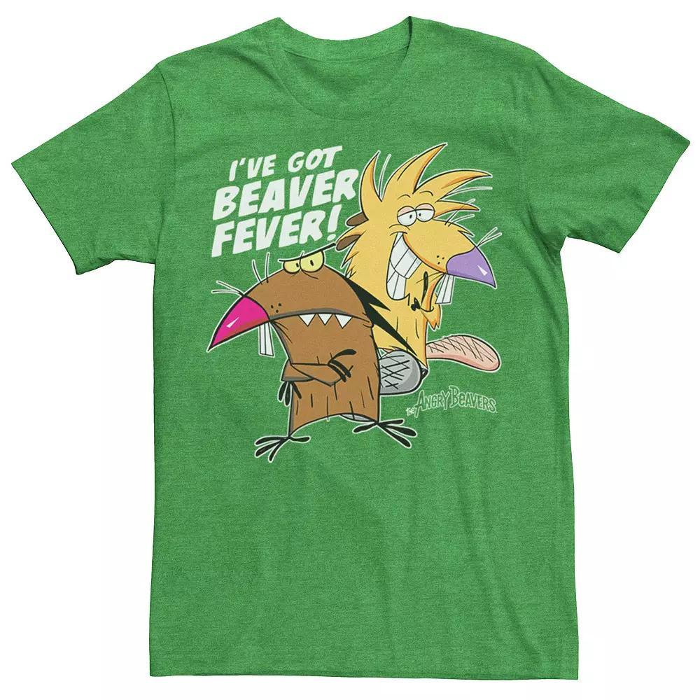 Men's Angry Beavers I've Got Beaver Fever Portrait Tee, Size: Small, Kelly Hthr Product Image