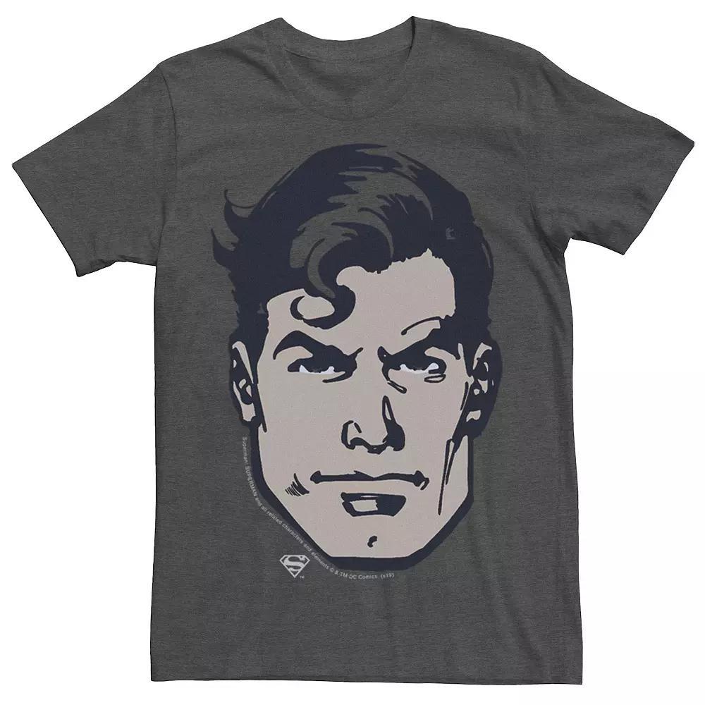 Men's DC Comics Superman Large Chest Portrait Graphic Tee, Size: XXL, Royal Grey Product Image