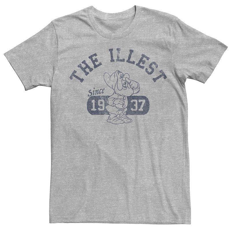 Disneys Snow White Sneezy The Illest 1937 Mens Graphic Tee Athletic Grey Product Image