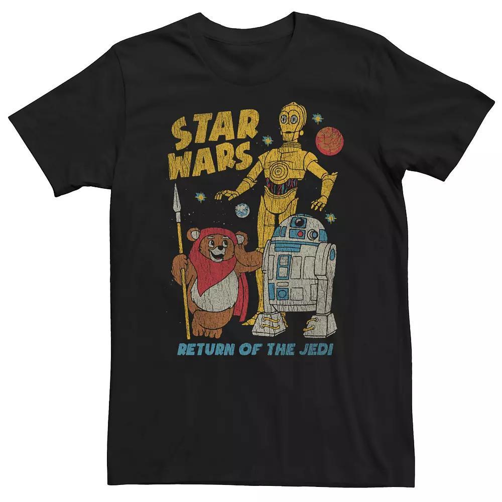 Men's Star Wars Vintage Poster Tee, Size: Large, Black Product Image