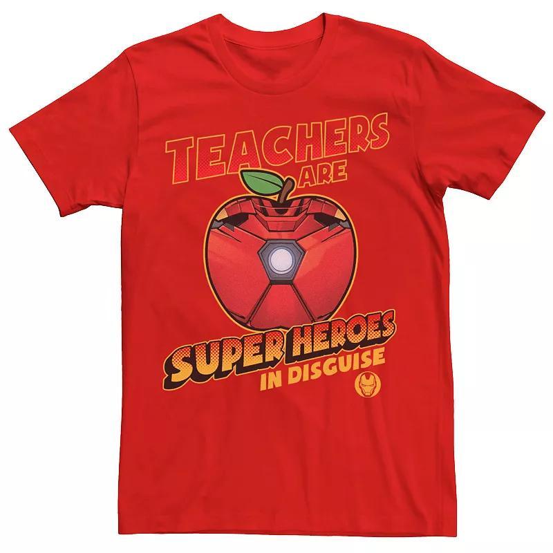 Men's Marvel Teachers Are Super Heroes In Disguise Captain America Tee, Size: 3XL, Royal Product Image
