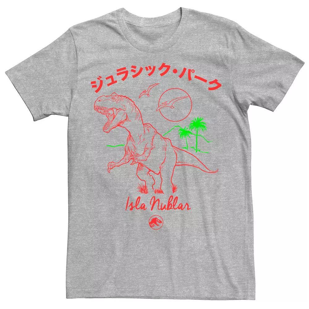 Men's Jurassic Park Isla Nublar Kanji Tee, Size: 3XL, Light Blue Product Image