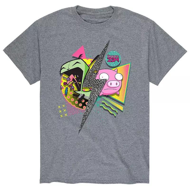 Men's Invader Zim Invaders Bolt Tee, Size: Small, Gray Product Image