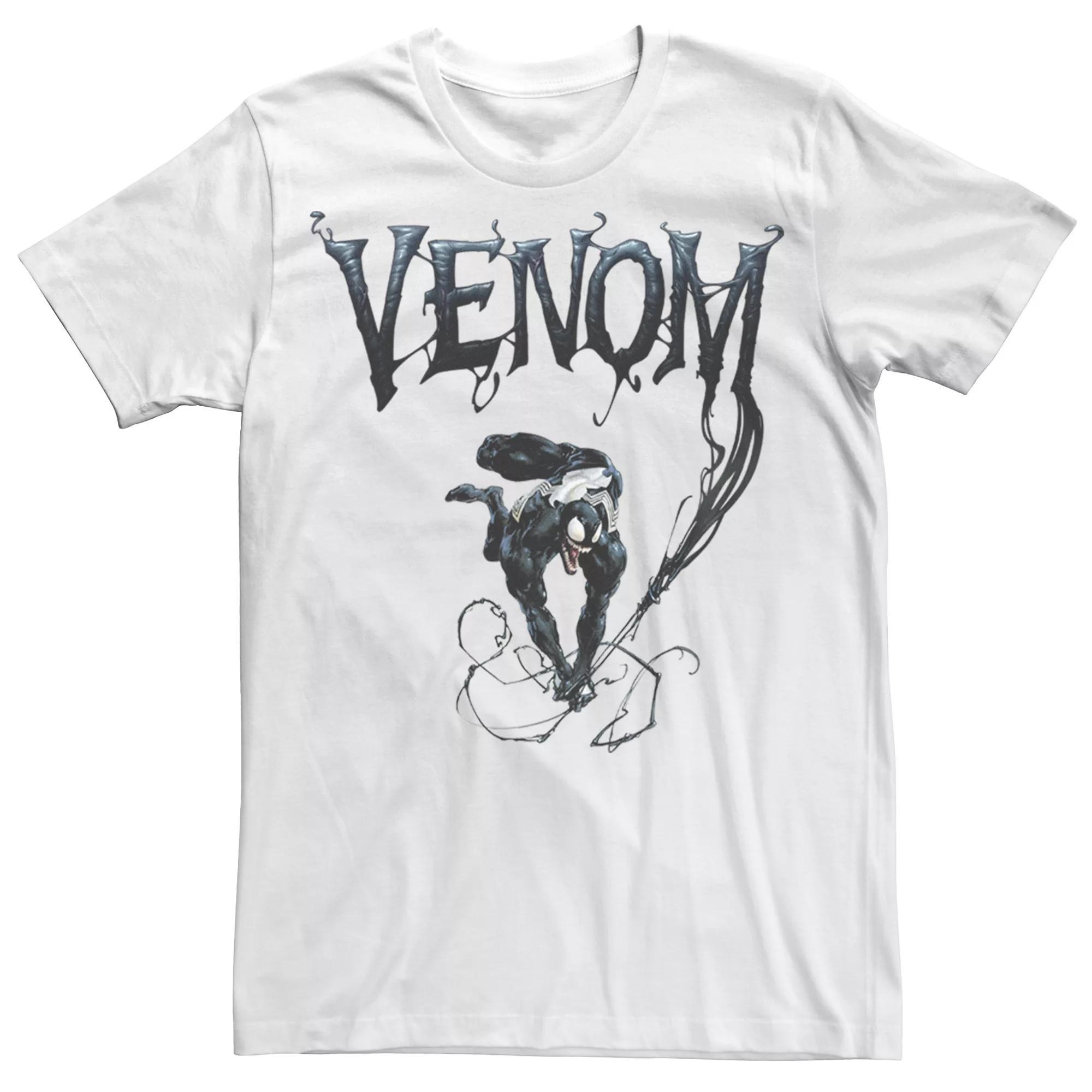 Men's Marvel Venom Symbiote Graphic Tee, Size: Large, White Product Image