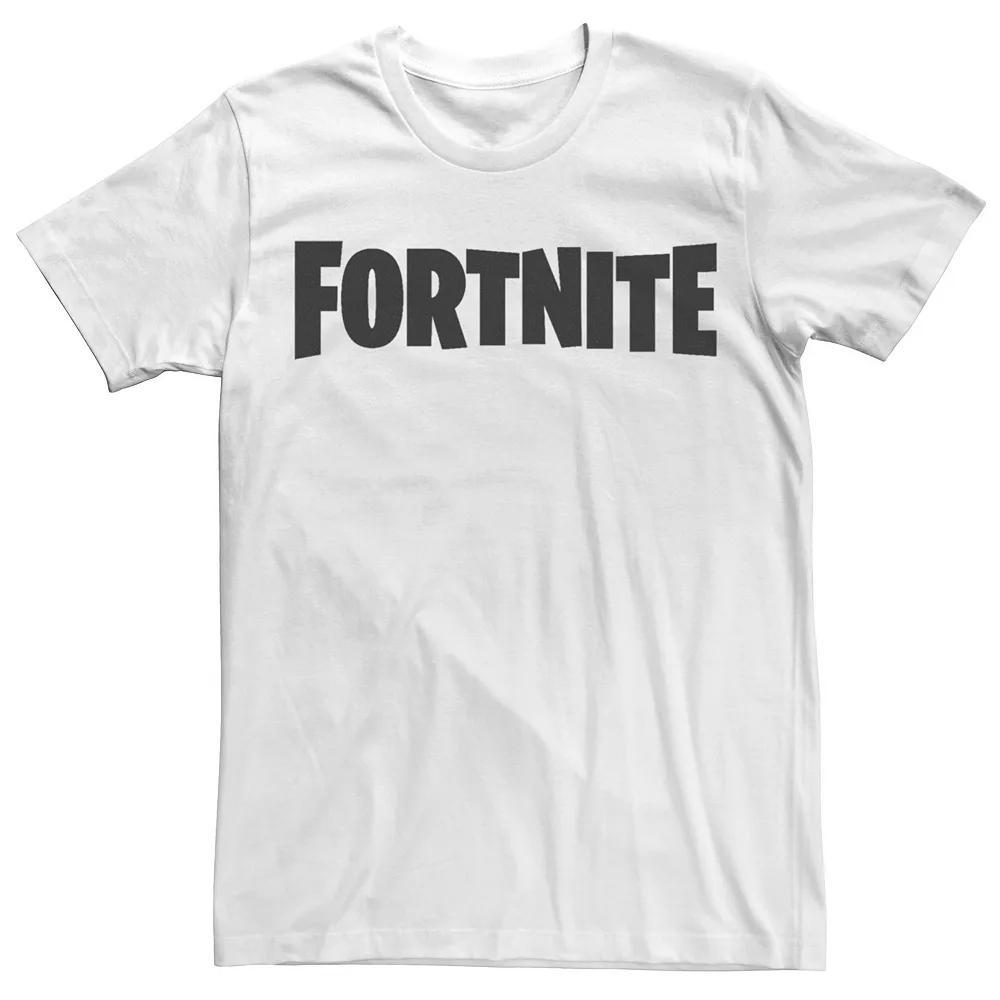 Mens Fortnite Greyscale Classic Logo Tee, Boys Athletic Grey Product Image