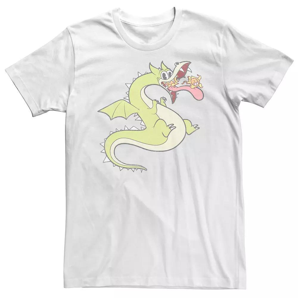 Big & Tall Cuphead Grim Matchstick & Living Fireball Tee, Men's, Size: 3XL, White Product Image