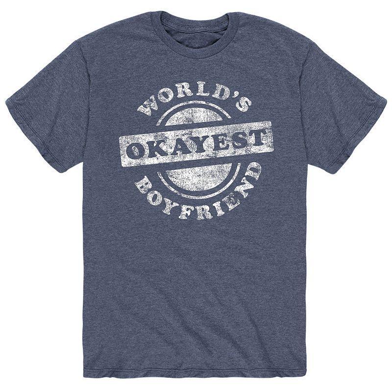 Mens World Okayest Boyfriend Tee Product Image